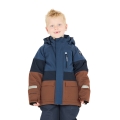 Zigzag Winter Ski Jacket Taylora W-PRO 15,000 (4-Way Stretch, waterproof, windproof) Insignia blue/brown Children